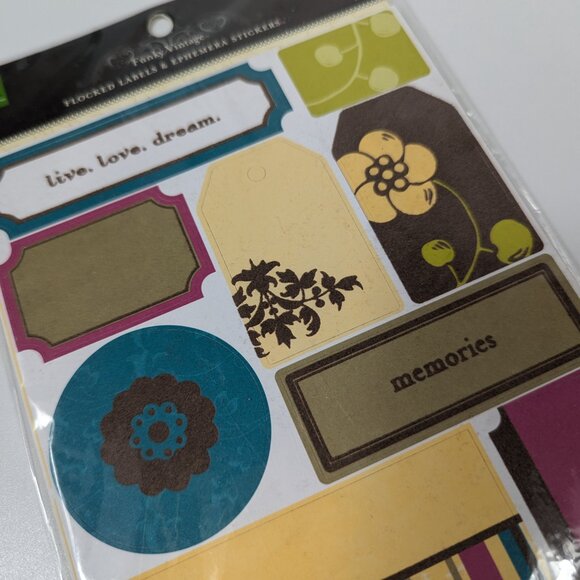 Making Memories Funky Vintage Lot Scrapbooking Junk Journal Ephemera Stickers - Picture 5 of 6